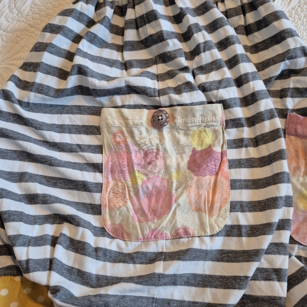 Matilda Jane 435 girls size 14 sleeveless dress side pockets GUC minor fade - Picture 3 of 7